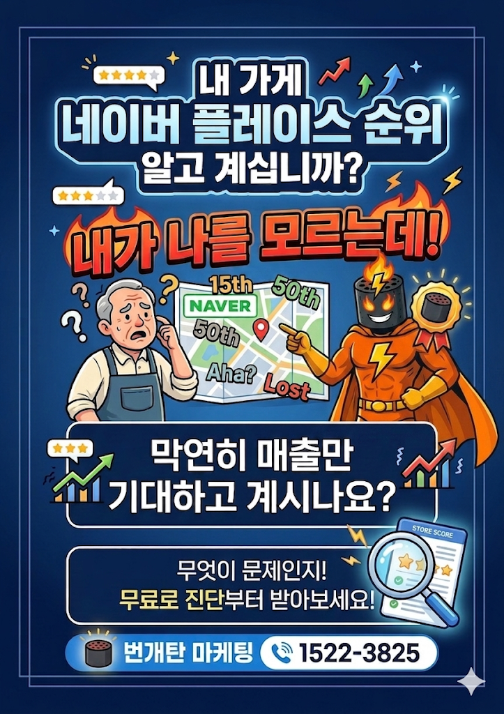 번개탄 마케팅 웹툰 포스터