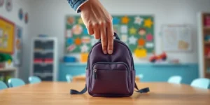 Child allegedly brings loaded gun to day care for show-and-share; police contacted.png AI generated image using Flux AI