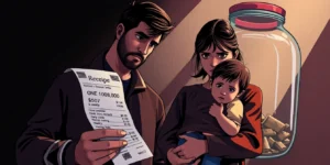 Child care voucher cuts leave parents with few options.png AI generated image using Flux AI