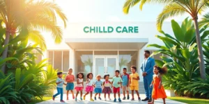 Longtime city child care facility celebrates new home.png AI generated image using Flux AI