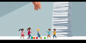 Providers concerned about finances, government overreach in New Mexico's universal child care plan.png AI generated image using Flux AI