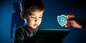 how to talk to kids about online grooming prevention.png AI generated image using Flux AI