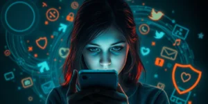 safe social media use guidelines for teenagers.png AI generated image using Flux AI