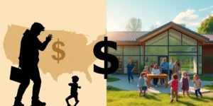 Watch CBS Evening News: Rural child care providers join up to stay open - Full show on CBS.png AI generated image using Flux AI